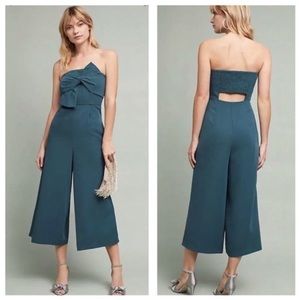 Anthropologie HaileeC Teal Jumpsuit E52